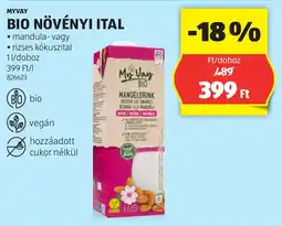 ALDI Myvay bio növényi ital ajánlat