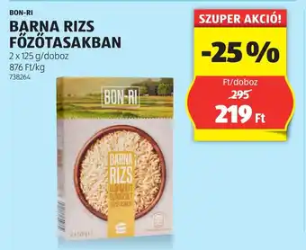 ALDI Bon-ri barna rizs főzőtasakban ajánlat