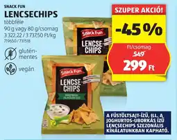 ALDI Snack fun lencsechips ajánlat