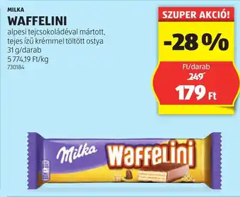 ALDI Milka waffelini ajánlat