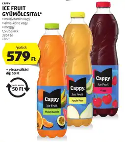 ALDI Cappy ice fruit gyümölcsital ajánlat