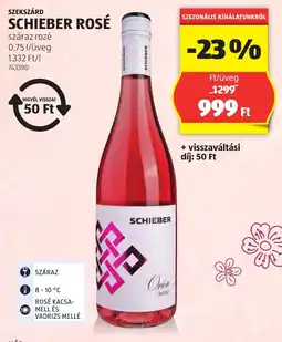 ALDI Szekszárd schieber rosé ajánlat