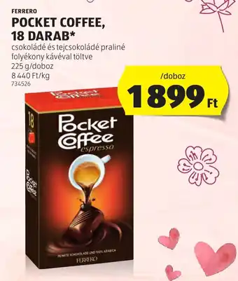 ALDI Ferrero pocket coffee ajánlat