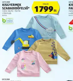 ALDI Lily & dan kisgyermek szabadidőfelső ajánlat