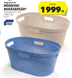 ALDI Home creation műanyag ruháskosár ajánlat