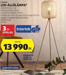 ALDI Casalux led-állólámpa ajánlat