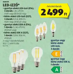 ALDI Osram led-izzó ajánlat