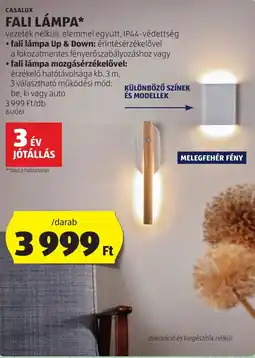 ALDI Casalux fali lámpa ajánlat