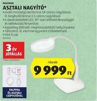 ALDI Maginon asztali nagyító ajánlat