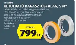 ALDI Workzone kétoldalú ragasztószalag, 5 m ajánlat