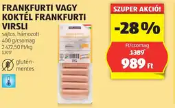 ALDI Frankfurti vagy koktél frankfurti virsli ajánlat