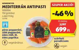 ALDI Wonnemeyer mediterrán antipasti ajánlat