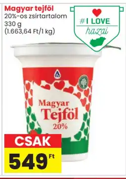 Spar Magyar tejföl ajánlat