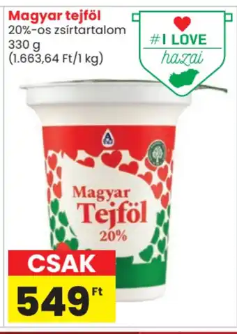 Spar Magyar tejföl ajánlat