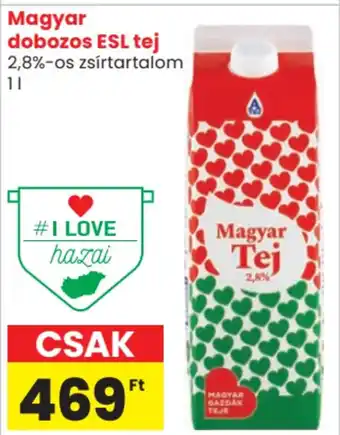 Spar Magyar dobozos ekl tej ajánlat