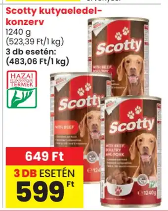 Spar Scotty kutyaeledel- konzerv ajánlat