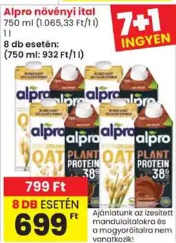 Spar Alpro növényi ital ajánlat