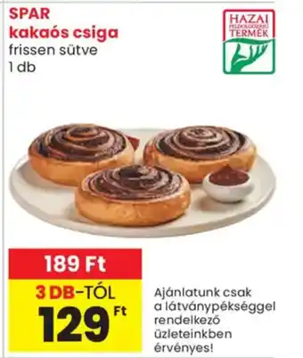 Spar SPAR kakaós csiga ajánlat