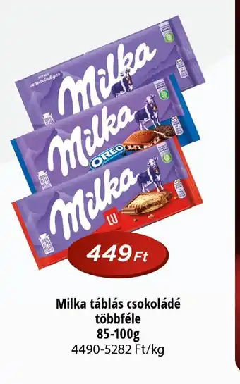 Real Milka táblás csokoládé ajánlat