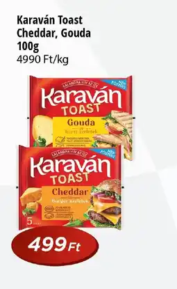 Real Karaván Toast Cheddar, Gouda ajánlat