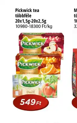 Real Pickwick tea többfele ajánlat