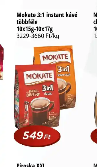 Real Mokate 3:1 instant kávé ajánlat