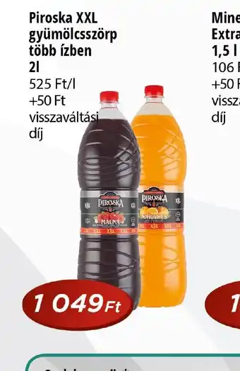 Real Piroska XXL gyümölcs szörp ajánlat