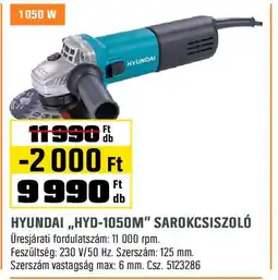 Obi Hyundai,,hyd-1050m" sarokcsiszoló ajánlat