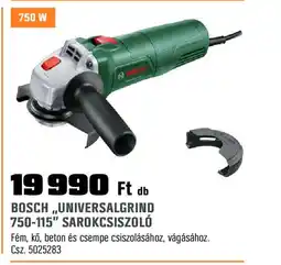 Obi Bosch ,,Universalgrind 750-115" sarokcsiszoló ajánlat