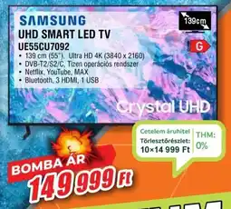 Expert Samsung UHD Smart LED TV UE55CU7092 ajánlat