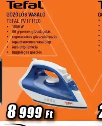 Expert Tefal Gőzölős Vasal Tefal FV1711E0 ajánlat