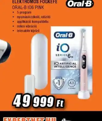 Expert Elektromos Fogkefe Oral-B iO9 Pink ajánlat