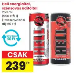 Spar Hell energiaital, szénsavas üdítőital ajánlat