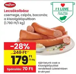 Spar Regnum Lecsókolbász ajánlat