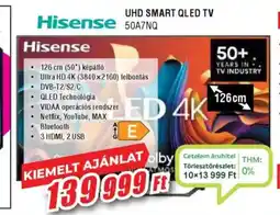 Expert Hisense UHD Smart Qled TV 50A7NQ ajánlat