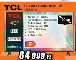 Expert TCL Full HD Android Smart TV ajánlat