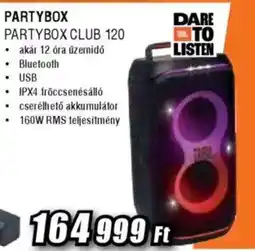 Expert JBL Partybox club 120 ajánlat