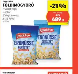 ALDI Snack Fun Földimogyor ajánlat