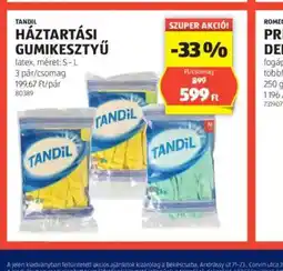 ALDI Tandil Háztartási Gumikesztyű ajánlat