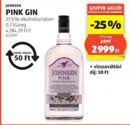 ALDI Johnsen Pink gin ajánlat