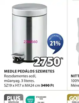 JYSK Medle Pedálos Szemetes ajánlat