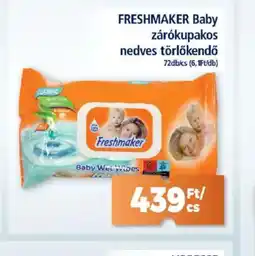 Goods Market FRESHMAKER Baby zárkupakos nedves törlőkendő ajánlat