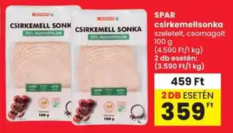 Spar Spar csirkemellsonka ajánlat