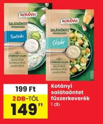 Spar Kotányi salátaöntet fűszerkeverék ajánlat