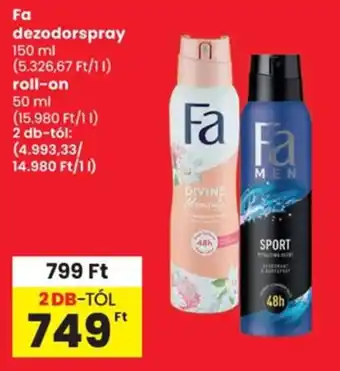 Spar Fa dezodorspray ajánlat