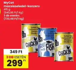 Spar MyCat macskaeledel-konzerv ajánlat