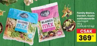 Spar Family blanco, garden, gusto salátakeverék ajánlat