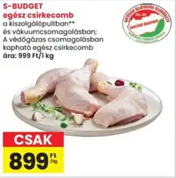 Spar S-budget egész csirkecomb ajánlat