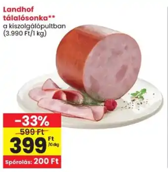 Spar Landhof tálalósonka ajánlat