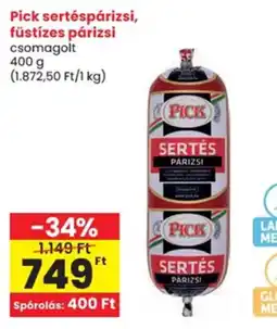 Spar Pick sertéspárizsi, füstízes párizsi ajánlat